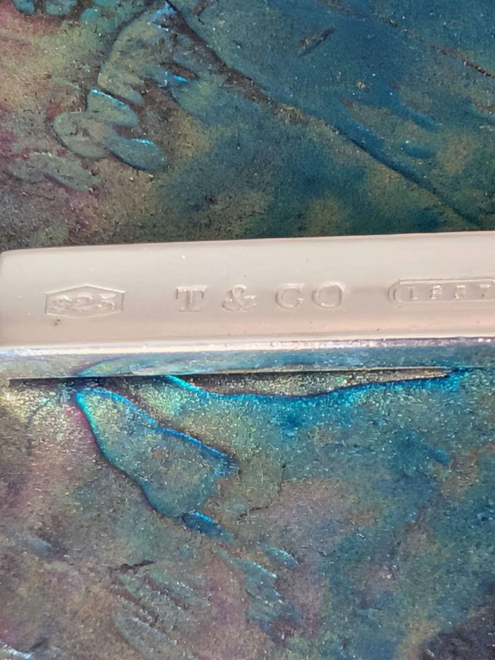 Retired 2001 Tiffany & Co. 925 T & CO 1837 Bar Pendant No Chain - Picture 3 of 10